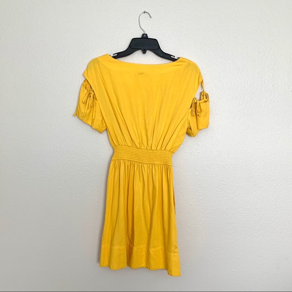 Anthropologie Yellow Ivetta Tie Sleeve Dress - Picture 8 of 8